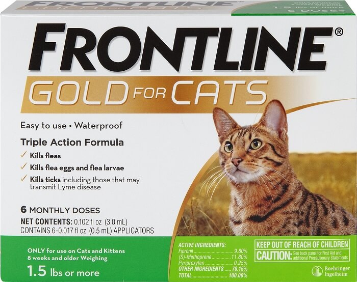 frontline gold pour chats