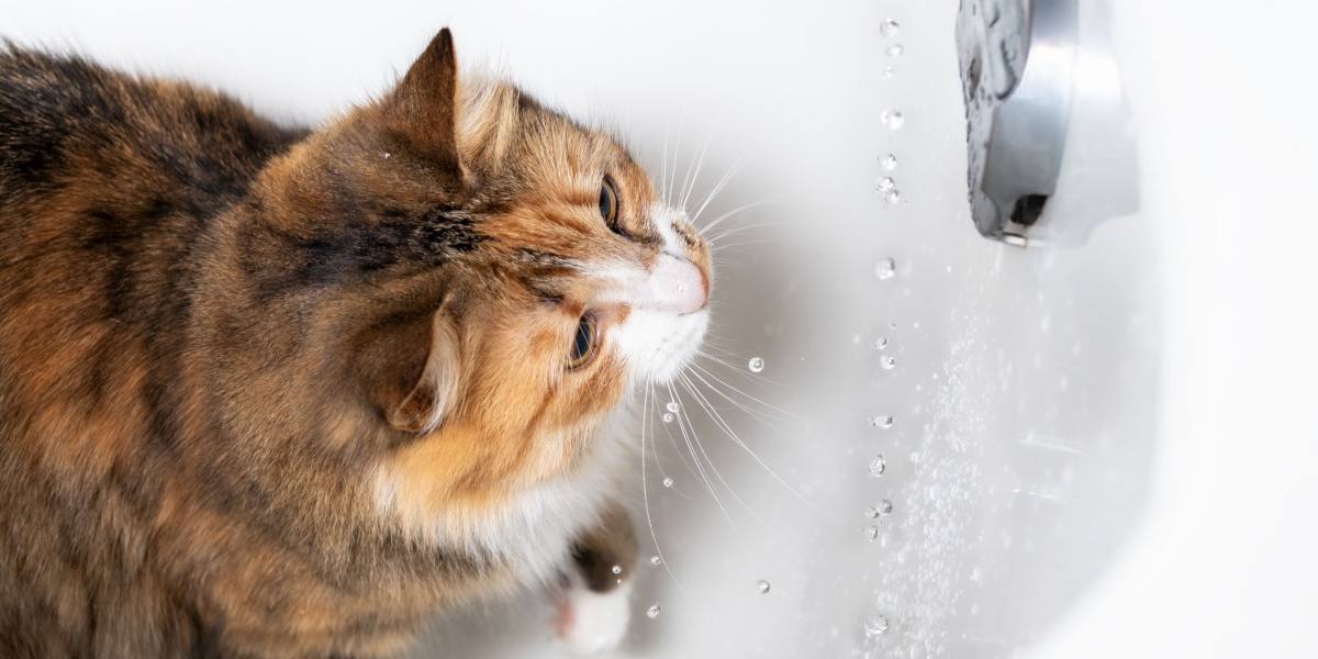 Une scène intrigante mettant en scène un chat curieux perché sur le bord d'une baignoire, regardant avec curiosité l'eau à l'intérieur. La posture et l'expression du chat reflètent sa fascination pour la baignoire, soulignant son exploration et son interaction caractéristiques avec son environnement.