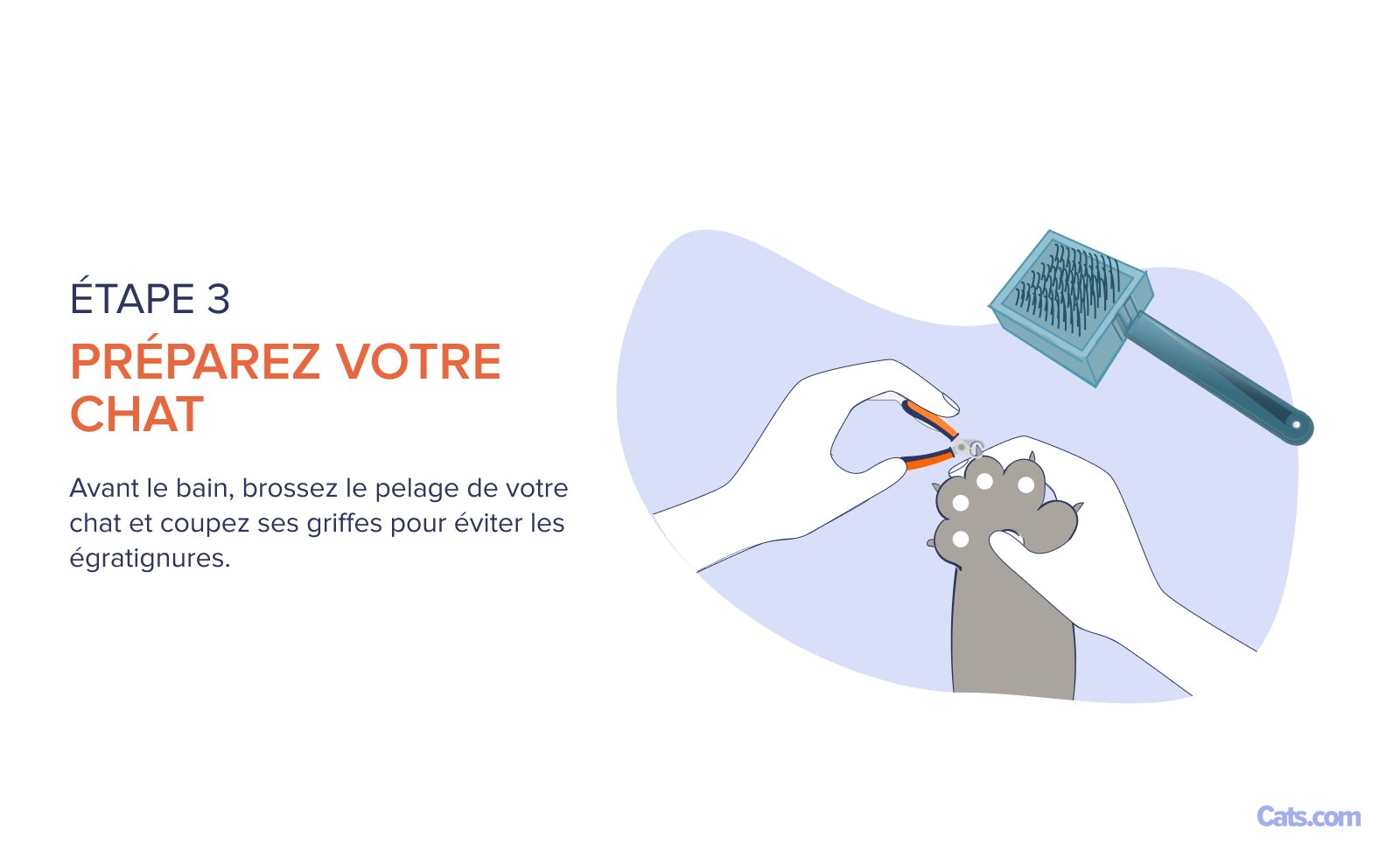 Étape 3 : Préparation avant le bain
