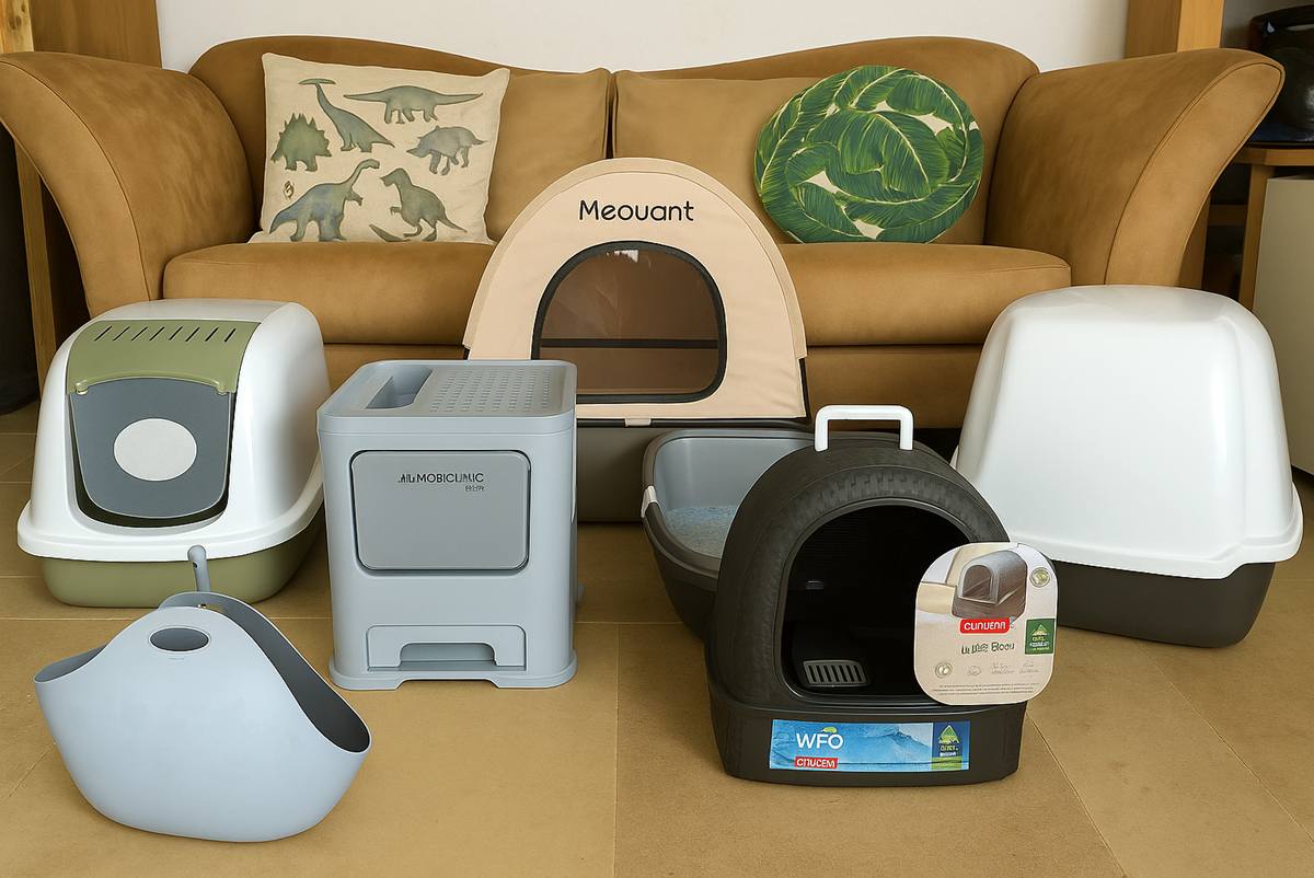 Litter Boxes Display in Living Room