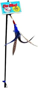 Go Cat Da Bird Original Feather Teaser Wand Cat Toy