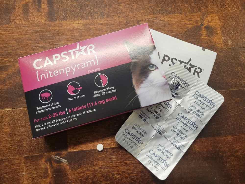 Traitement oral anti-puces Novartis Capstar pour chats